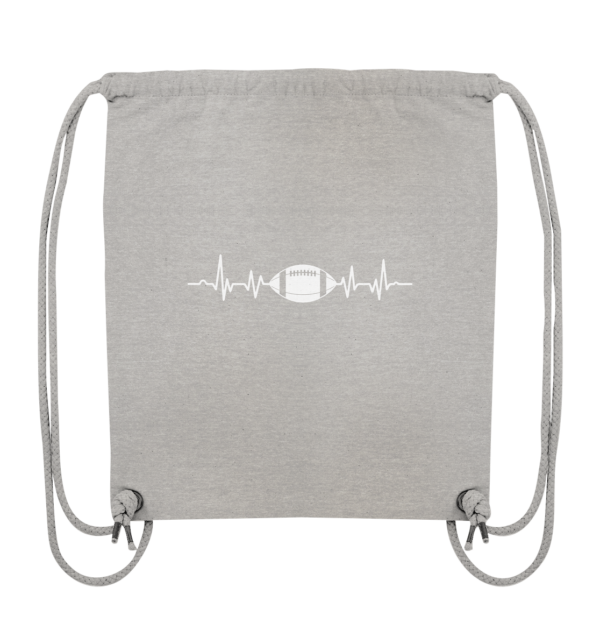 Football Heartbeat - Organic Gym-Bag - Amfoo Shop