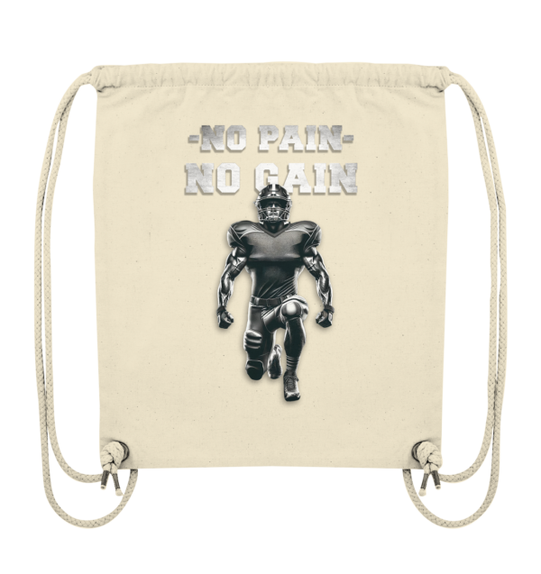 No Pain No Gain Metal - Organic Gym-Bag - Amfoo Shop