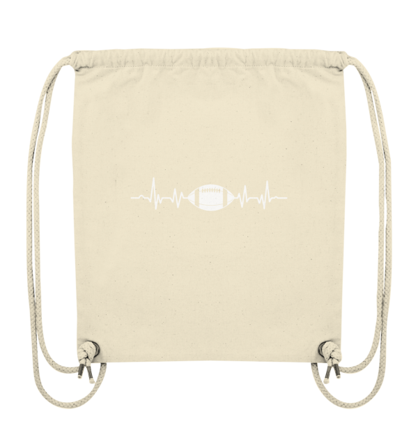 Football Heartbeat - Organic Gym-Bag - Amfoo Shop