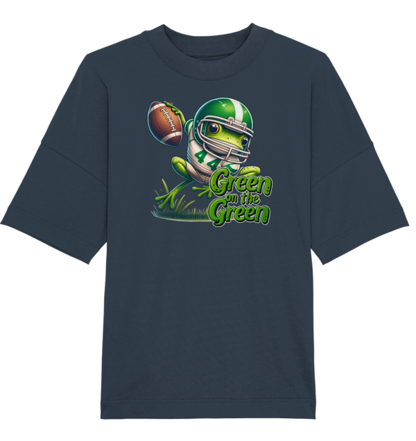 Green Frog- Organic Oversize Shirt - Amfoo Shop