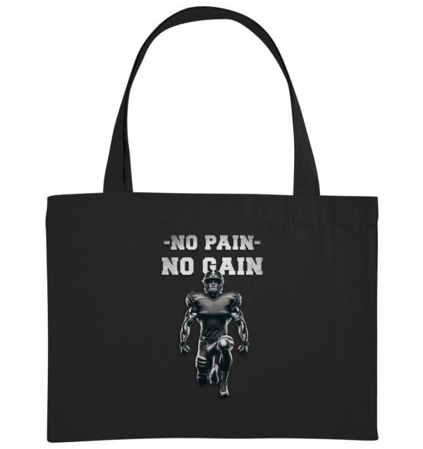 No Pain No Gain Metal - Organic Shopping-Bag - Amfoo Shop