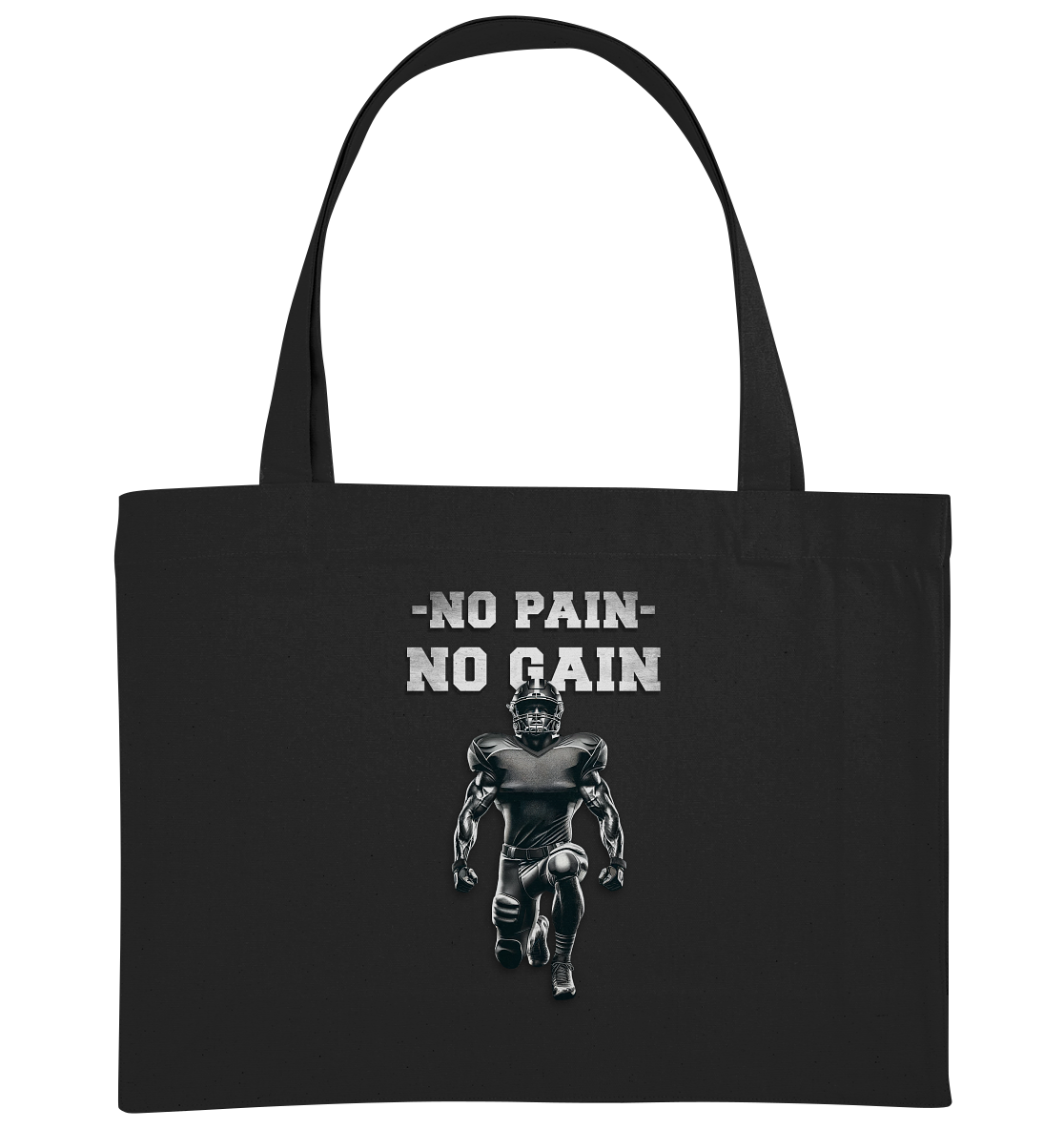 No Pain No Gain Metal - Organic Shopping-Bag - Amfoo Shop