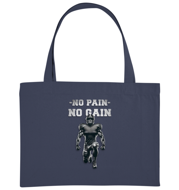 No Pain No Gain Metal - Organic Shopping-Bag - Amfoo Shop