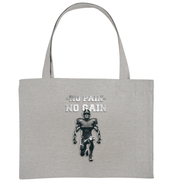 No Pain No Gain Metal - Organic Shopping-Bag - Amfoo Shop