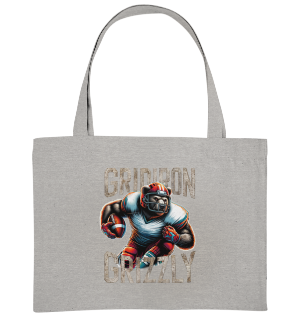 Gridiron Grizzly - Organic Shopping-Bag - Amfoo Shop