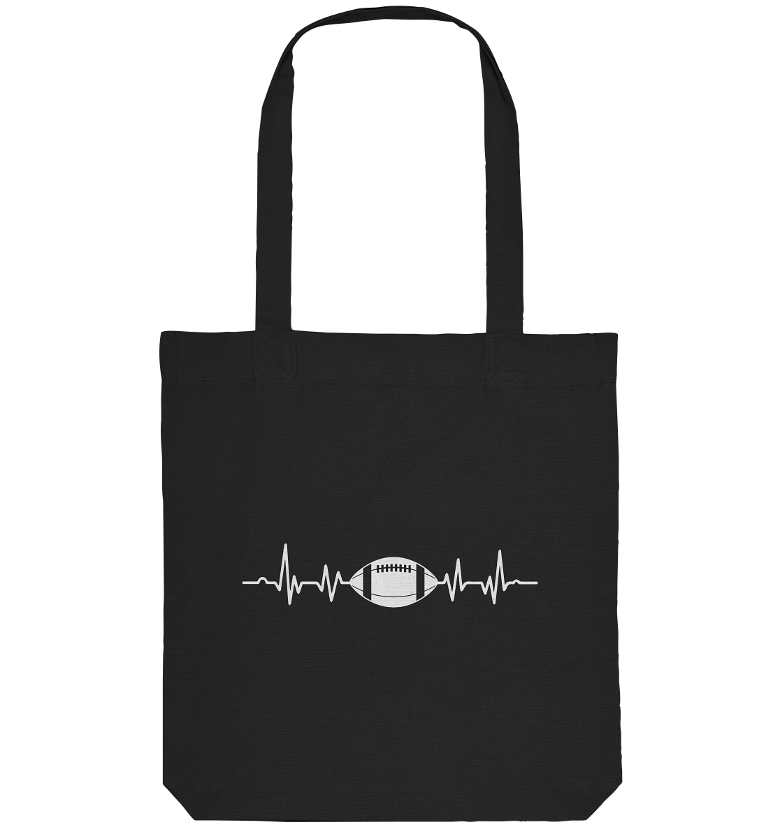 Football Heartbeat - Organic Tote-Bag - Amfoo Shop