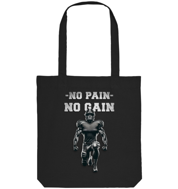 No Pain No Gain Metal - Organic Tote-Bag - Amfoo Shop