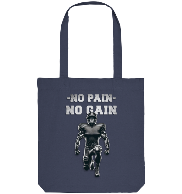 No Pain No Gain Metal - Organic Tote-Bag - Amfoo Shop