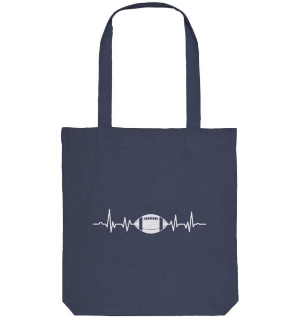 Football Heartbeat - Organic Tote-Bag - Amfoo Shop