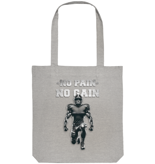 No Pain No Gain Metal - Organic Tote-Bag - Amfoo Shop