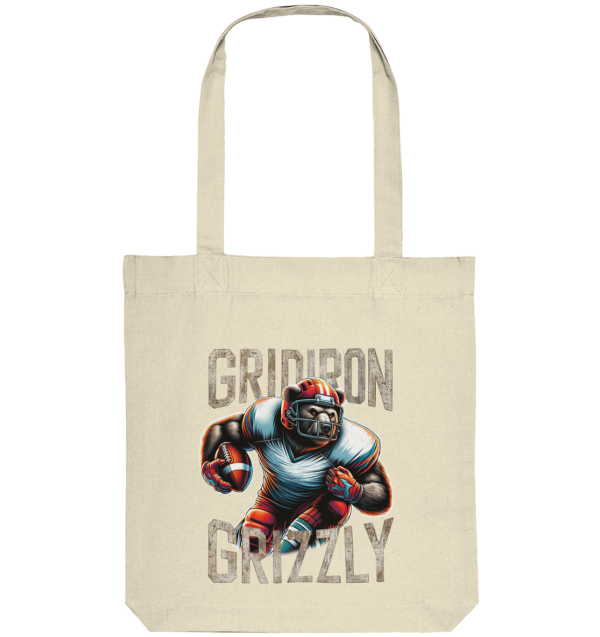 Gridiron Grizzly - Organic Tote-Bag - Amfoo Shop