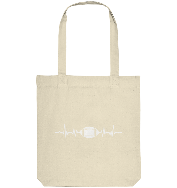 Football Heartbeat - Organic Tote-Bag - Amfoo Shop