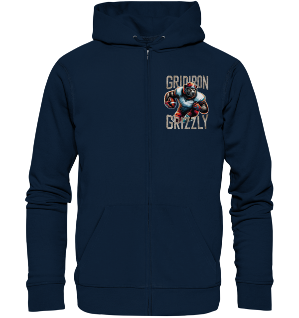 Gridiron Grizzly - Organic Zipper - Amfoo Shop