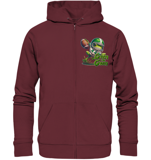 Green Frog- Organic Zipper - Amfoo Shop