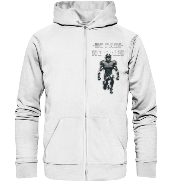 No Pain No Gain Metal - Organic Zipper - Amfoo Shop