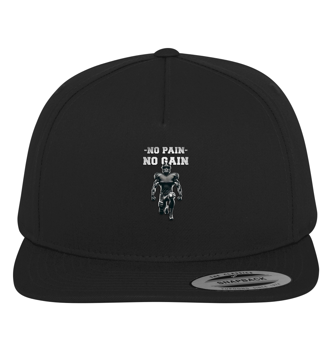 No Pain No Gain Metal - Premium Snapback - Amfoo Shop