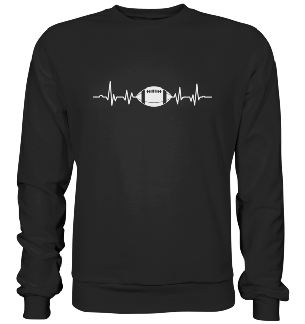 Football Heartbeat - Premium Sweatshirt - Amfoo Shop