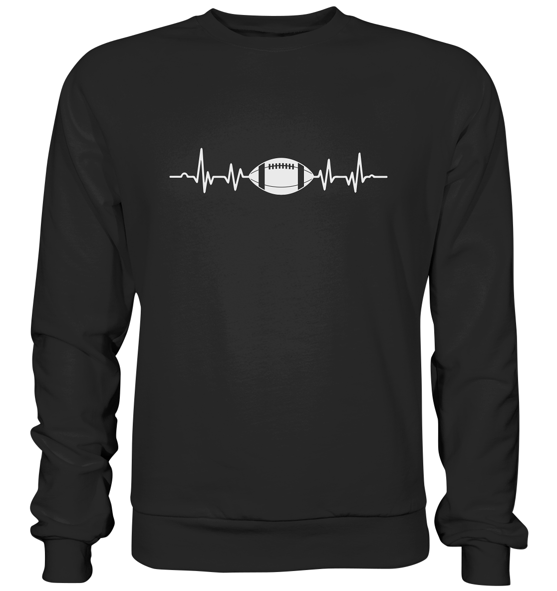 Football Heartbeat - Premium Sweatshirt - Amfoo Shop