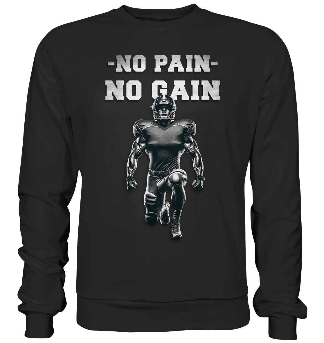 No Pain No Gain Metal - Premium Sweatshirt - Amfoo Shop