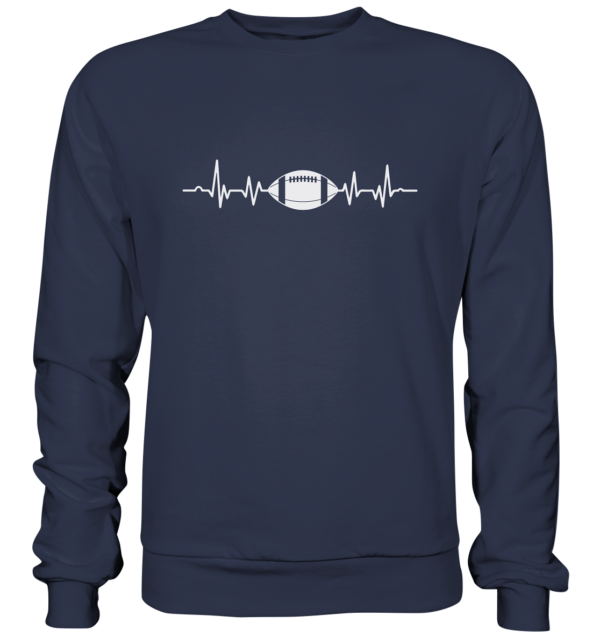 Football Heartbeat - Premium Sweatshirt - Amfoo Shop