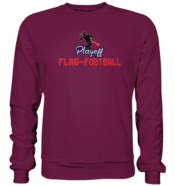 Playoff Flag Football Men red - Premium Sweatshirt - Amfoo Shop