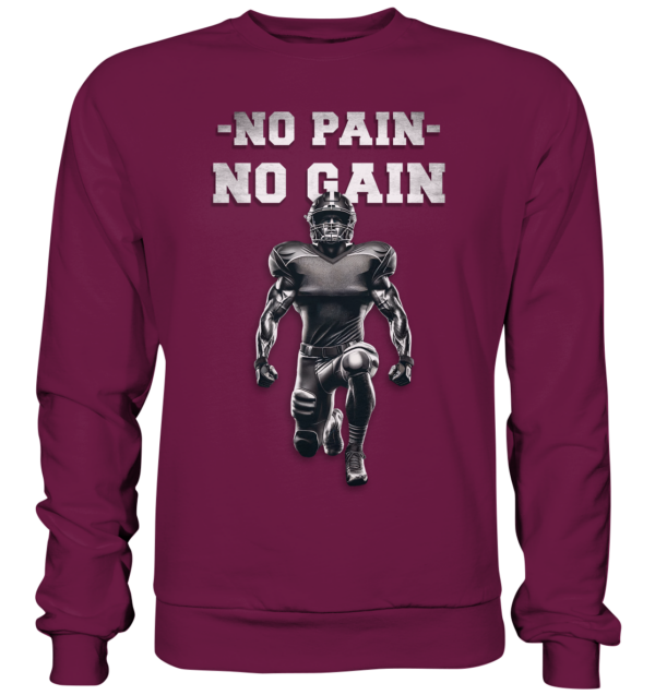 No Pain No Gain Metal - Premium Sweatshirt - Amfoo Shop