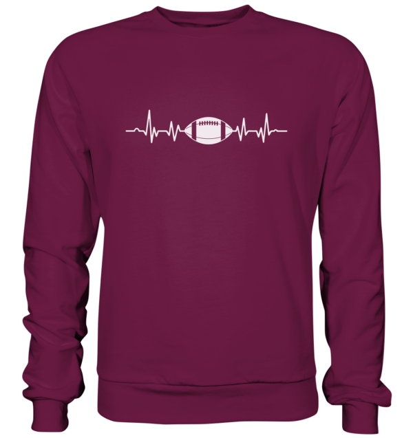 Football Heartbeat - Premium Sweatshirt - Amfoo Shop