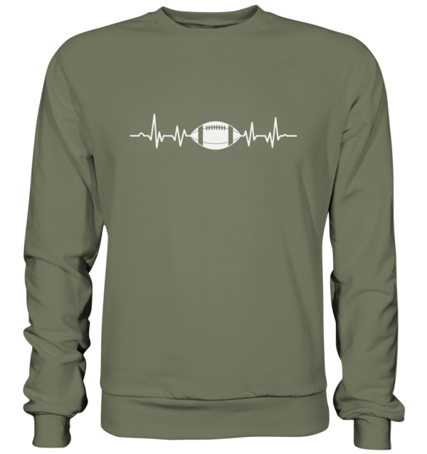 Football Heartbeat - Premium Sweatshirt - Amfoo Shop