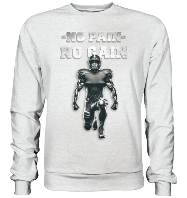 No Pain No Gain Metal - Premium Sweatshirt - Amfoo Shop