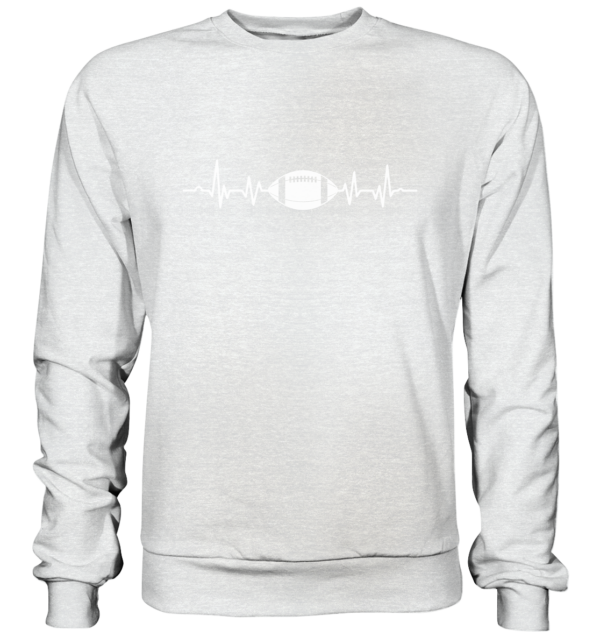 Football Heartbeat - Premium Sweatshirt - Amfoo Shop