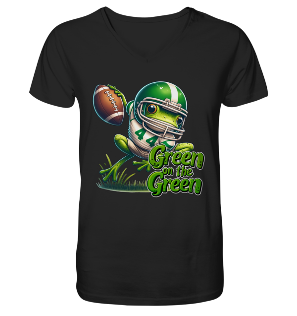 Green Frog- V-Neck Shirt - Amfoo Shop