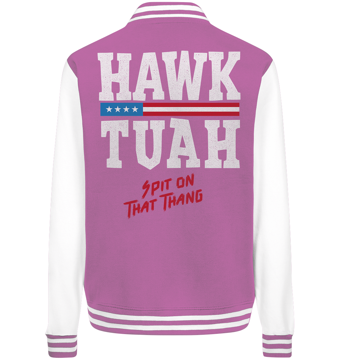 Hawk Tuah White - College Jacket - Amfoo Shop