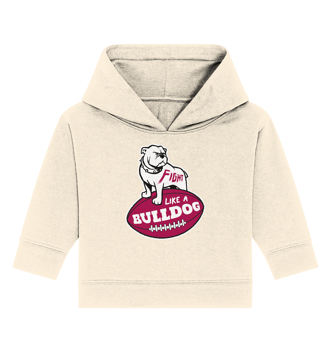 Fight like a Bulldog - Baby Organic Hoodie - Amfoo Shop