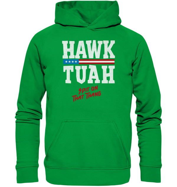 Hawk Tuah White - Basic Unisex Hoodie - Amfoo Shop