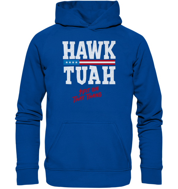 Hawk Tuah White - Basic Unisex Hoodie - Amfoo Shop