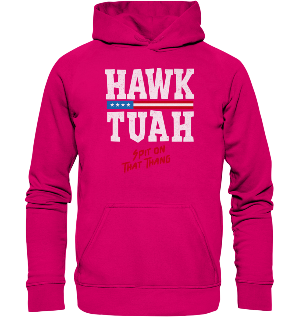 Hawk Tuah White - Basic Unisex Hoodie - Amfoo Shop