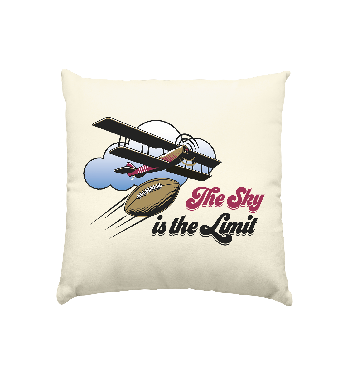 The Sky is the Limit - Kissen natur 40x40cm - Amfoo Shop