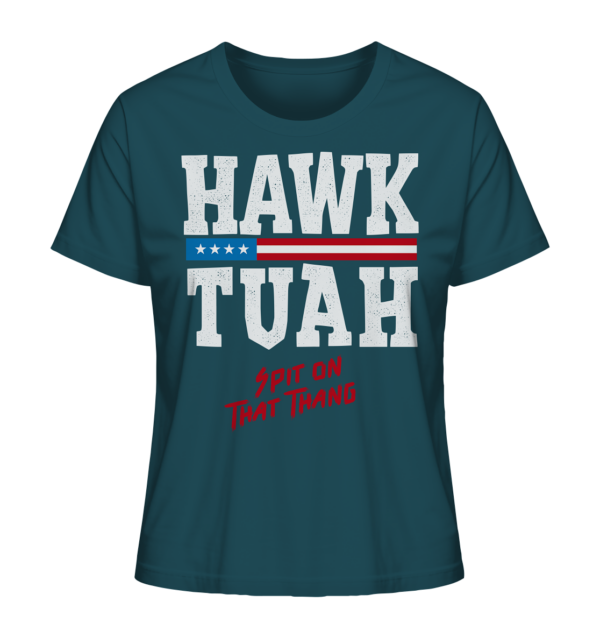 Hawk Tuah White - Ladies Organic Shirt - Amfoo Shop