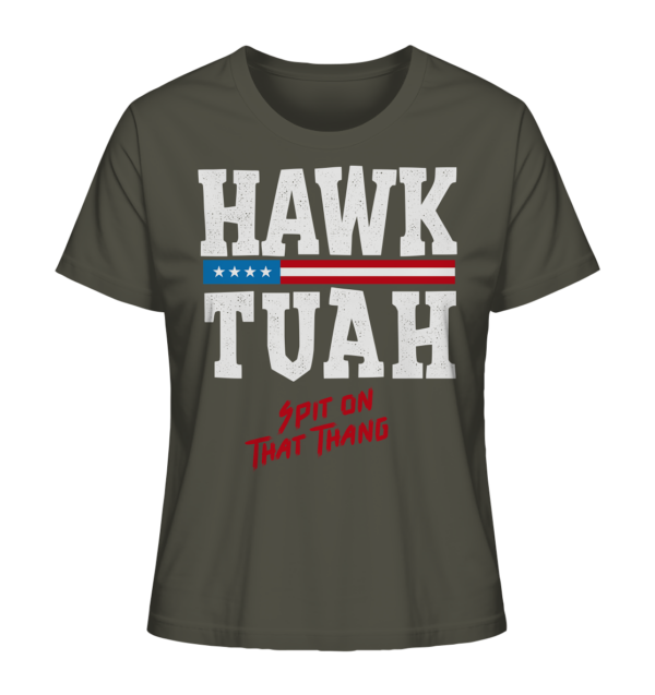 Hawk Tuah White - Ladies Organic Shirt - Amfoo Shop