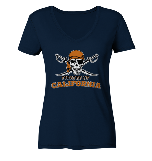 Pirates of California - Ladies V-Neck Shirt - Amfoo Shop