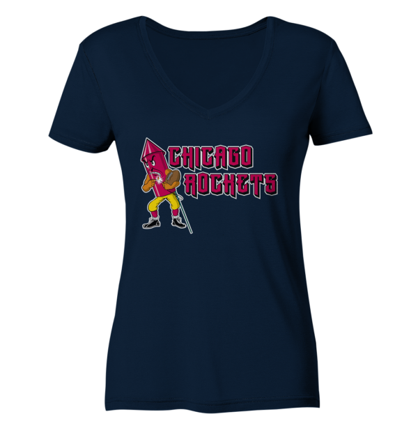 Chicago Rockets - Ladies V-Neck Shirt - Amfoo Shop