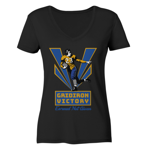 Gridiron Victory - Ladies V-Neck Shirt - Amfoo Shop