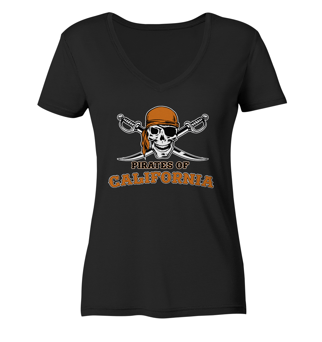 Pirates of California - Ladies V-Neck Shirt - Amfoo Shop