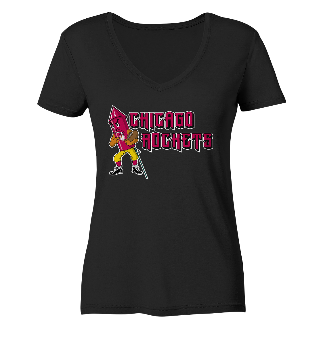 Chicago Rockets - Ladies V-Neck Shirt - Amfoo Shop