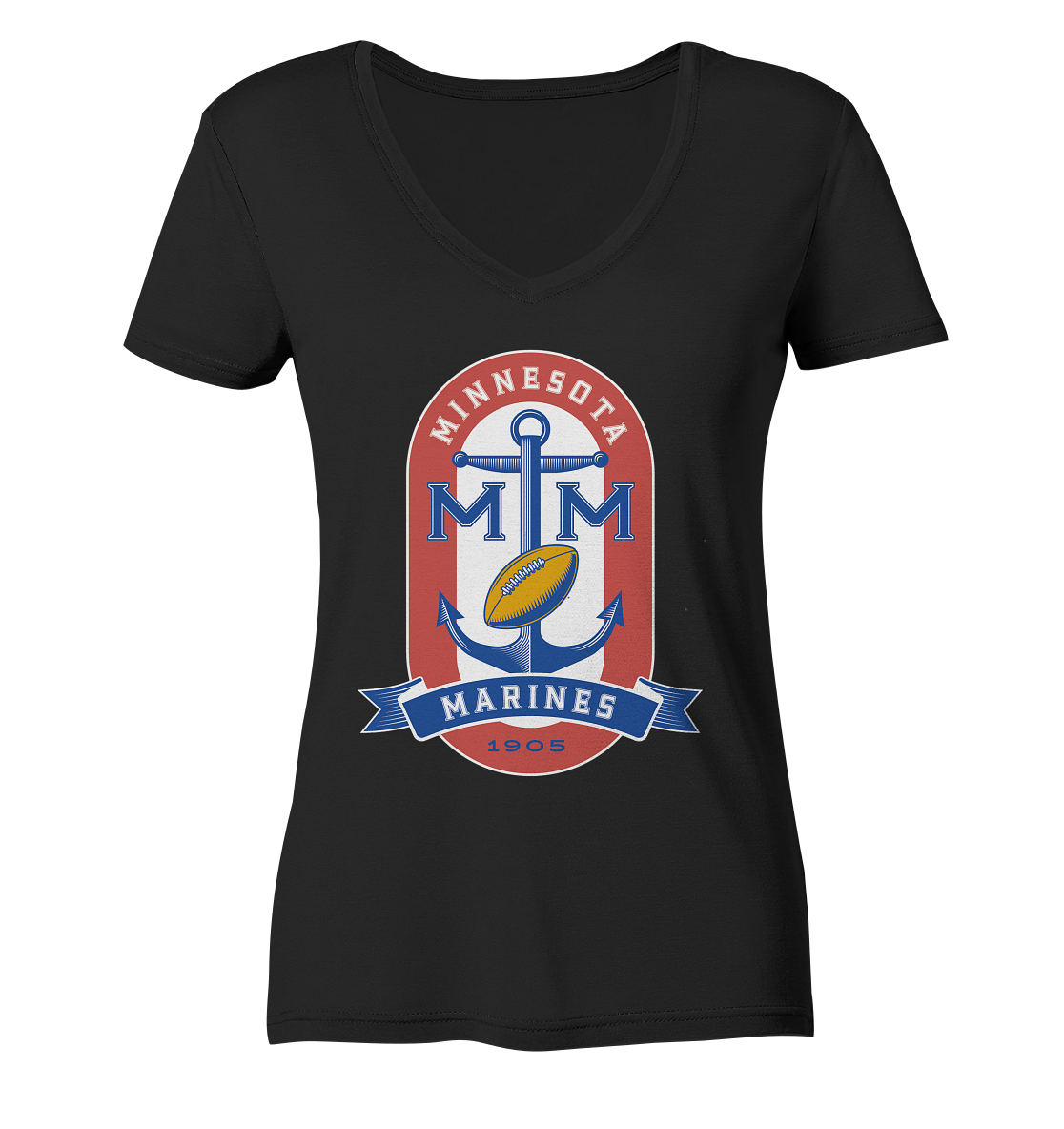 Minnesota Marines - Ladies V-Neck Shirt - Amfoo Shop