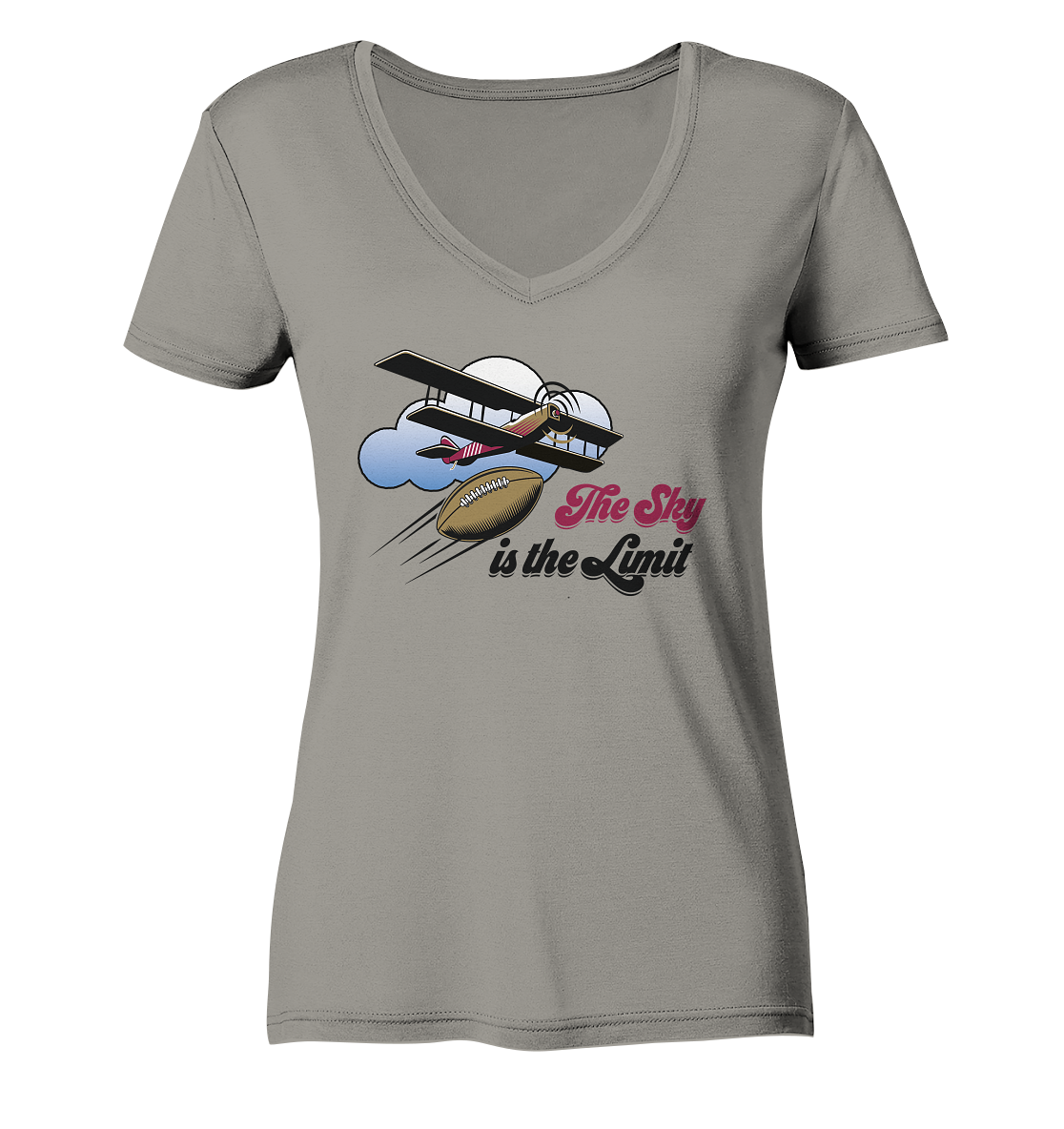 The Sky is the Limit - Ladies V-Neck Shirt - Amfoo Shop