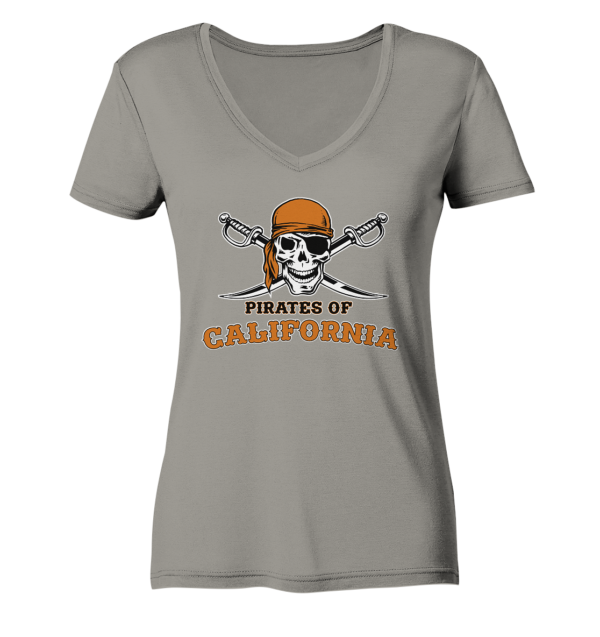 Pirates of California - Ladies V-Neck Shirt - Amfoo Shop