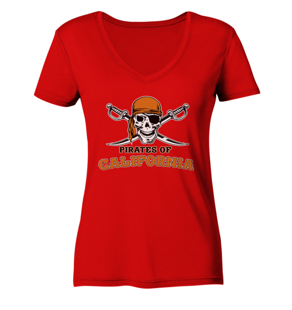 Pirates of California - Ladies V-Neck Shirt - Amfoo Shop