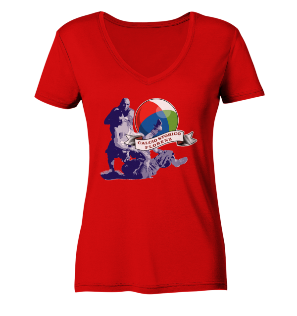 Calcio Storico - Ladies V-Neck Shirt - Amfoo Shop