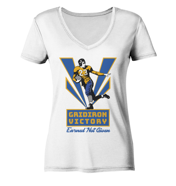 Gridiron Victory - Ladies V-Neck Shirt - Amfoo Shop